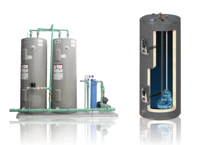 Neama Central Water Heating & Filtration Systems | Instant Hot Water, Italian Pumps & American Heaters with Maximum Warranty in Kuwait Best Central Water System in Kuwait by Neama Group Since 1960 - Instant Hot Water Circulation within 1.5 Seconds with Smart Return Pump - Heavy-Duty Italian Booster Pump, American Water Heaters, and Jumbo Sand Filtration Certified to 2026 ISO Drinking Water Safety Standards with Longest Warranty